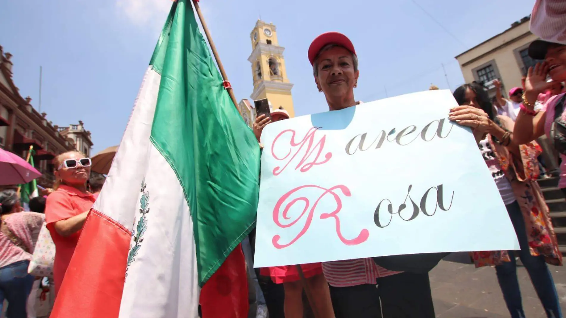 Marcha Marea Rosa 2024 en Xalapa